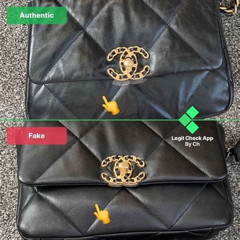 chanel 19 flap bag real vs fake|chanel 19 flap bag small.